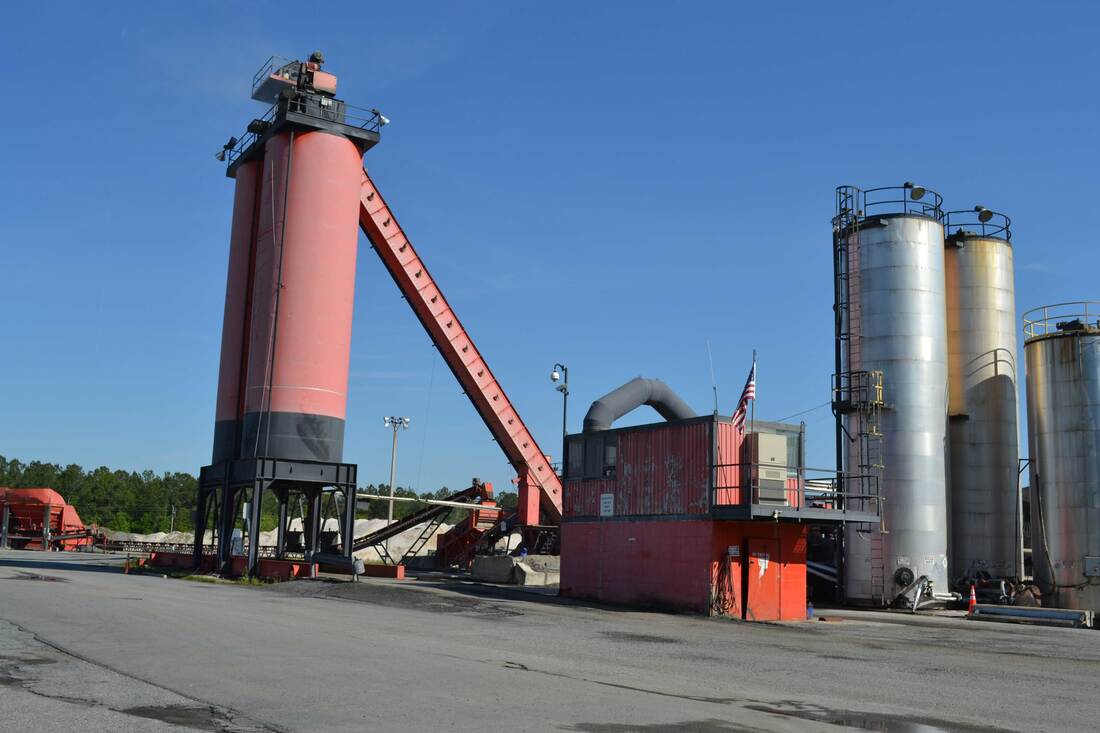 Company-operated asphalt production plant