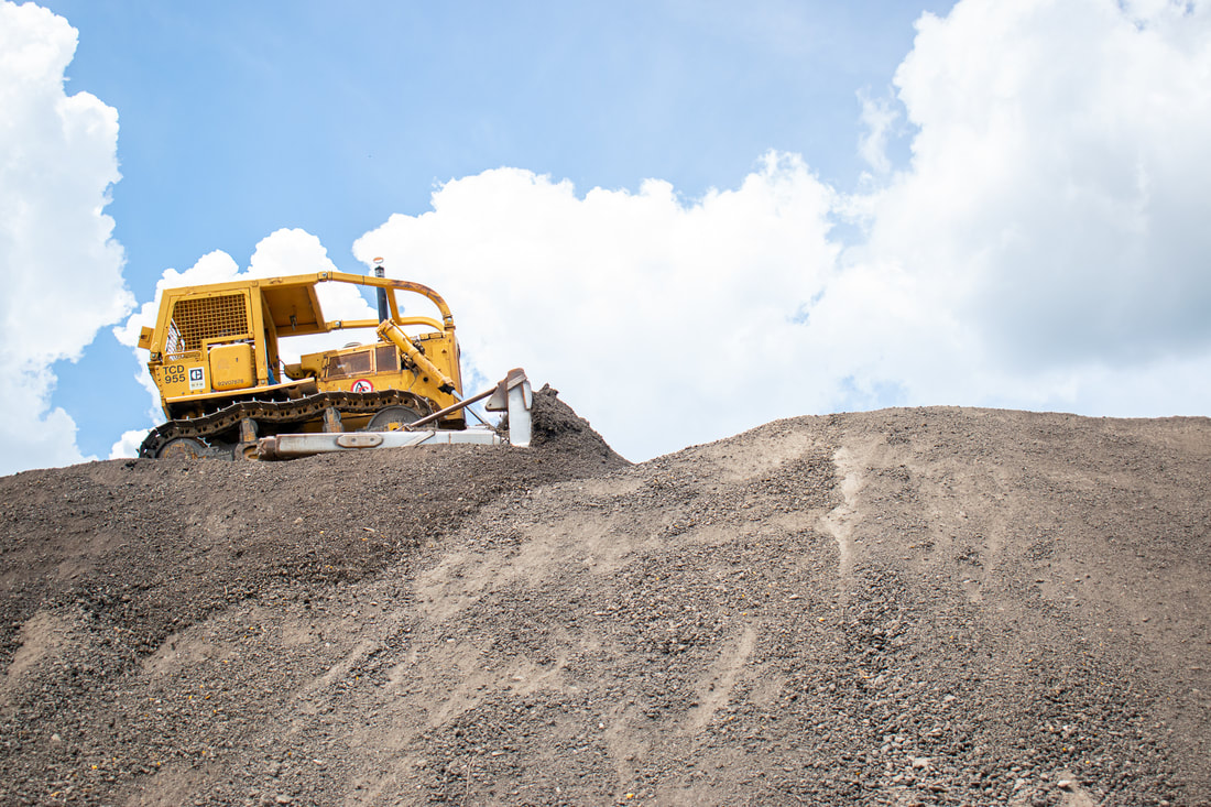 Anderson Columbia field crew working on a roadway project